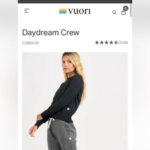 Vuori XL crew top